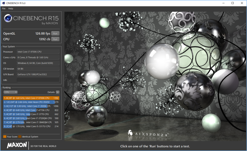 DAIV-NG7630S1-M2S5 CINEBENCH R15 CPU