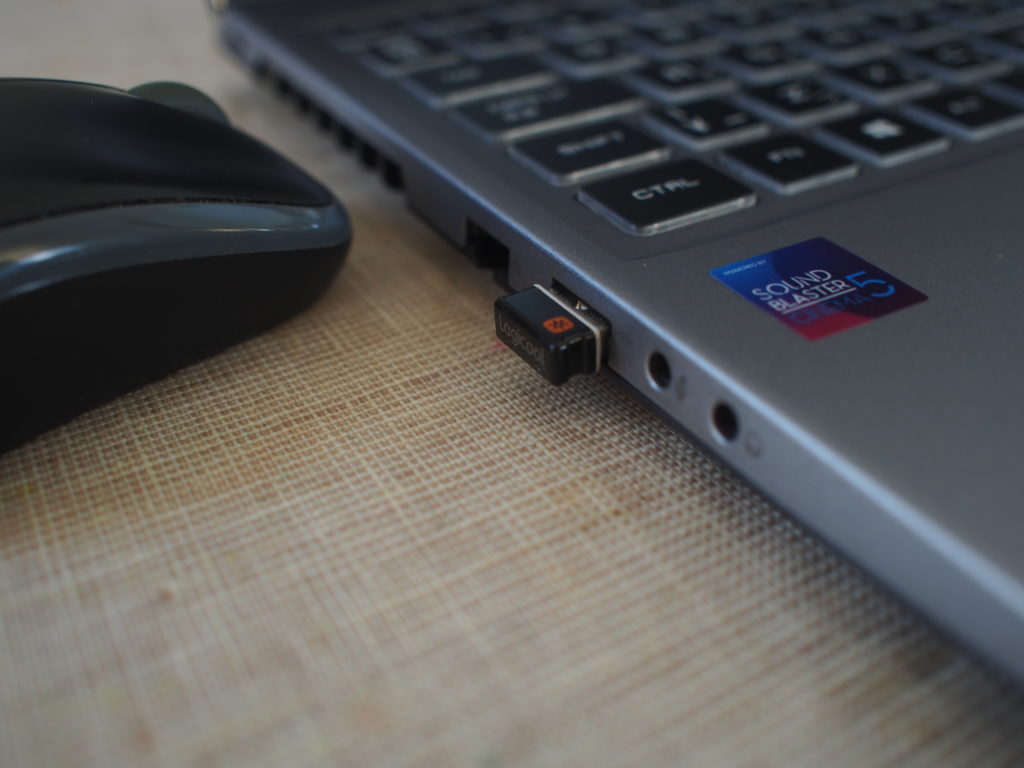 DAIV NG5510 USB無線マウスを接続イメージ