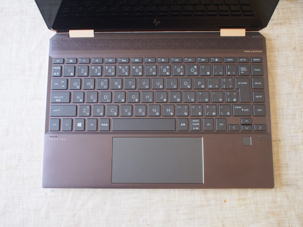 HP Spectre x360 13 キーボード