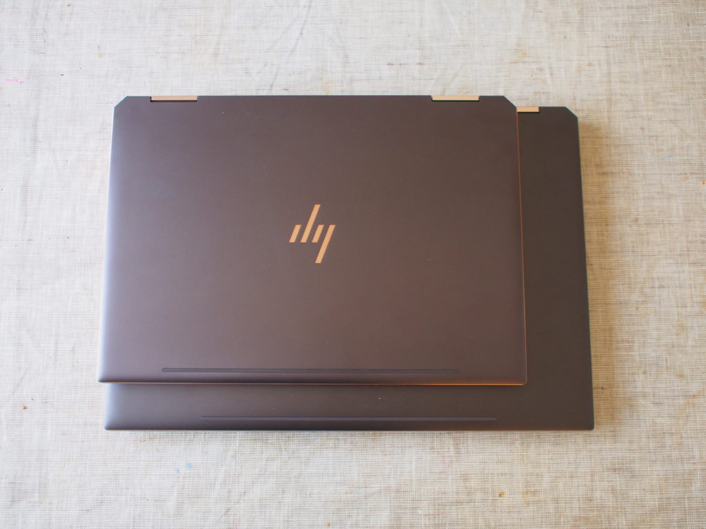 HP Spectre x360 13 とHP Spectre x360 15 の外観