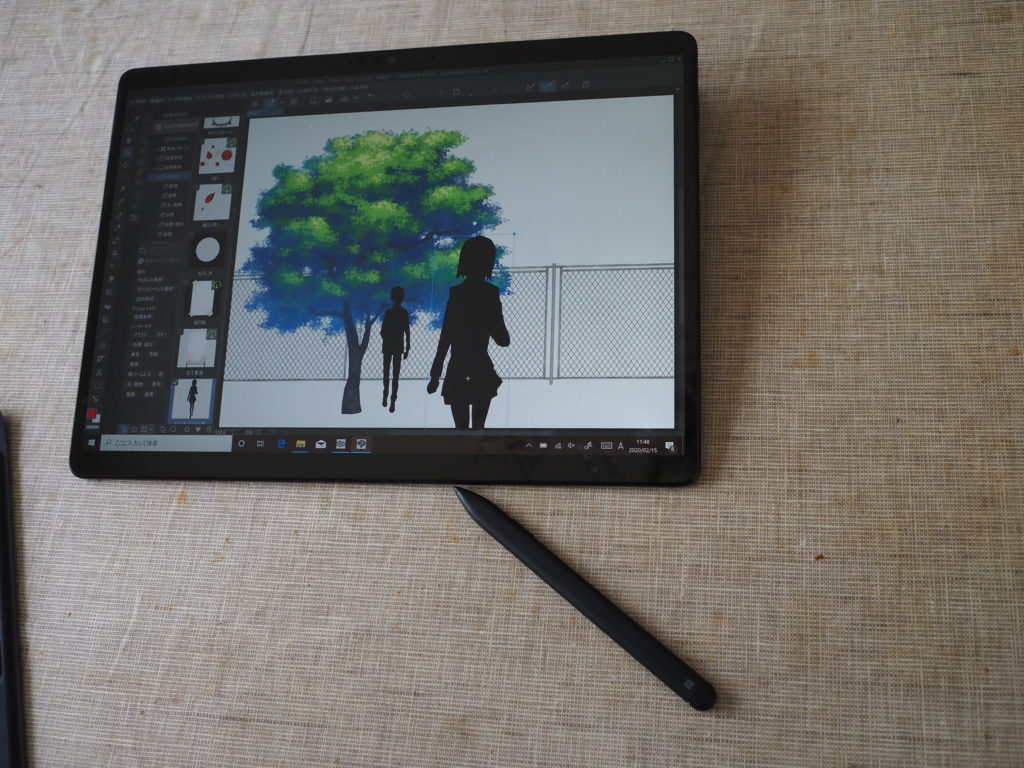 Microsoft Surface Pro X：クリップスタジオペイント EX