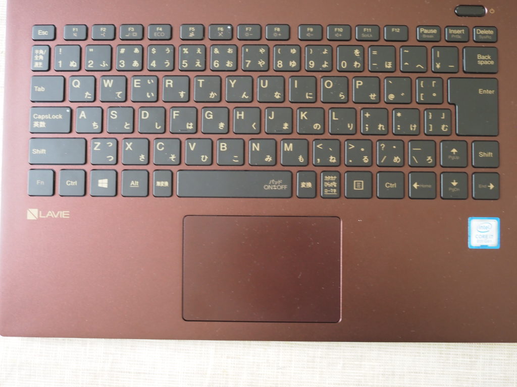 キーボードとマウス：LAVIE Direct PM750/NA