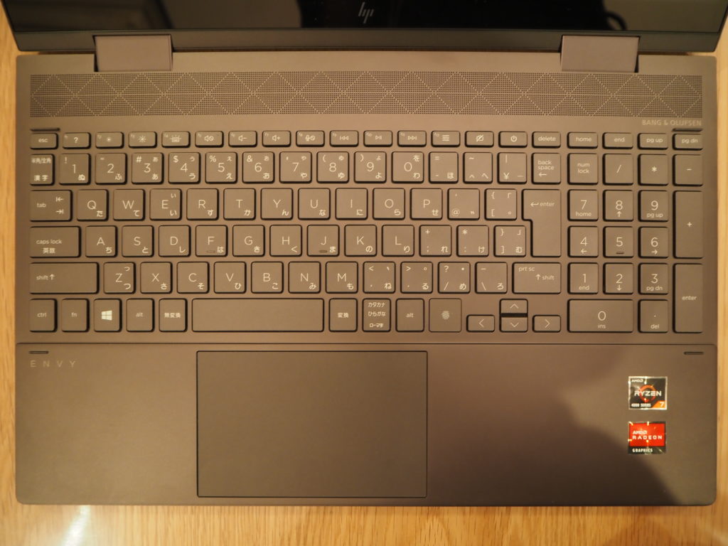 キーボード：ENVY x360 Laptop - 15-ee0020AU