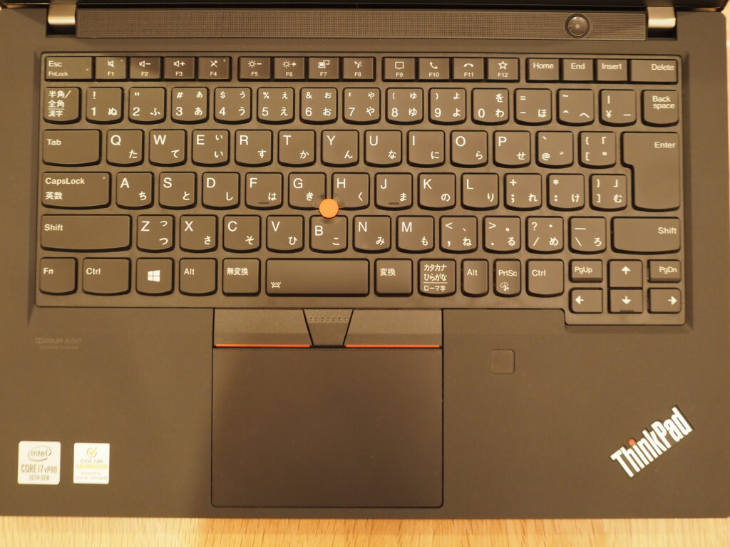 キーボード：Lenovo ThinkPad P14s Gen 1（20S50006JP）