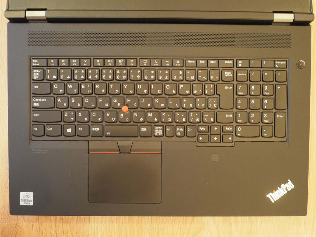 キーボード：Lenovo ThinkPad P17 Gen 1
