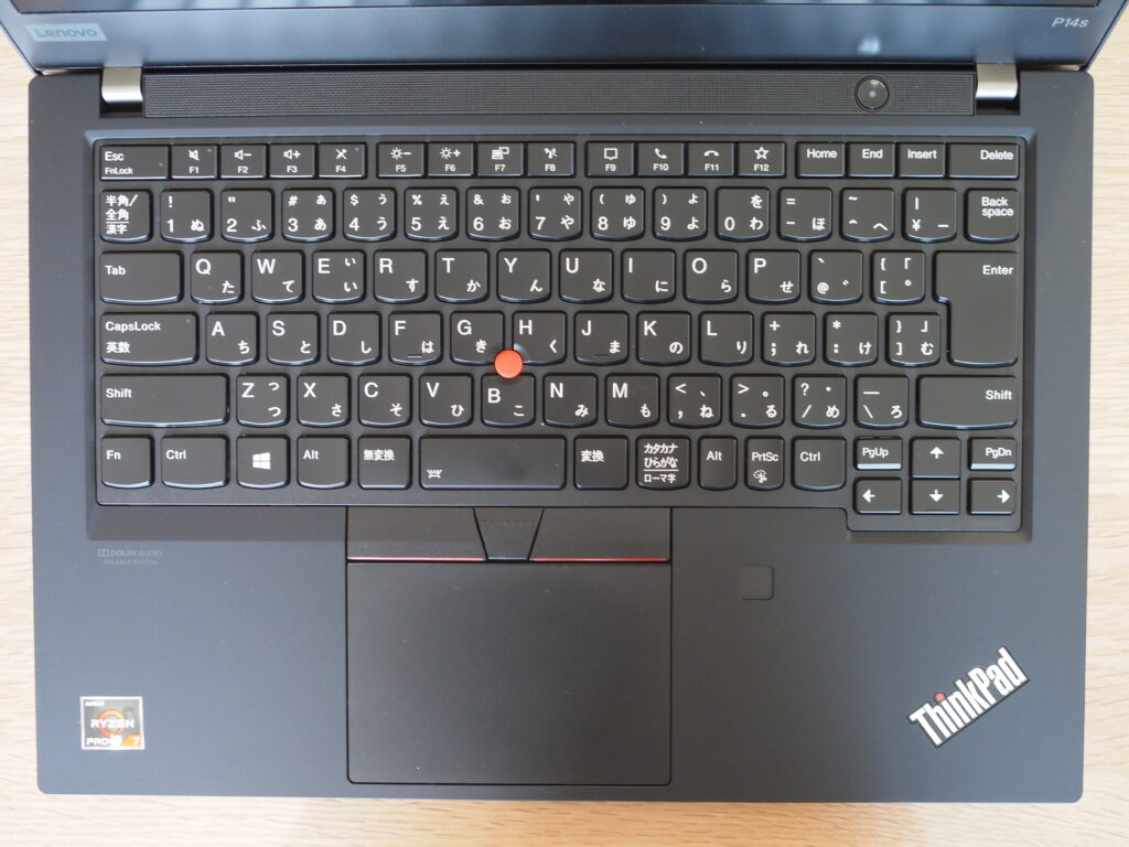 キーボード：Lenovo ThinkPad P14s AMD（20Y1CTO1WW）