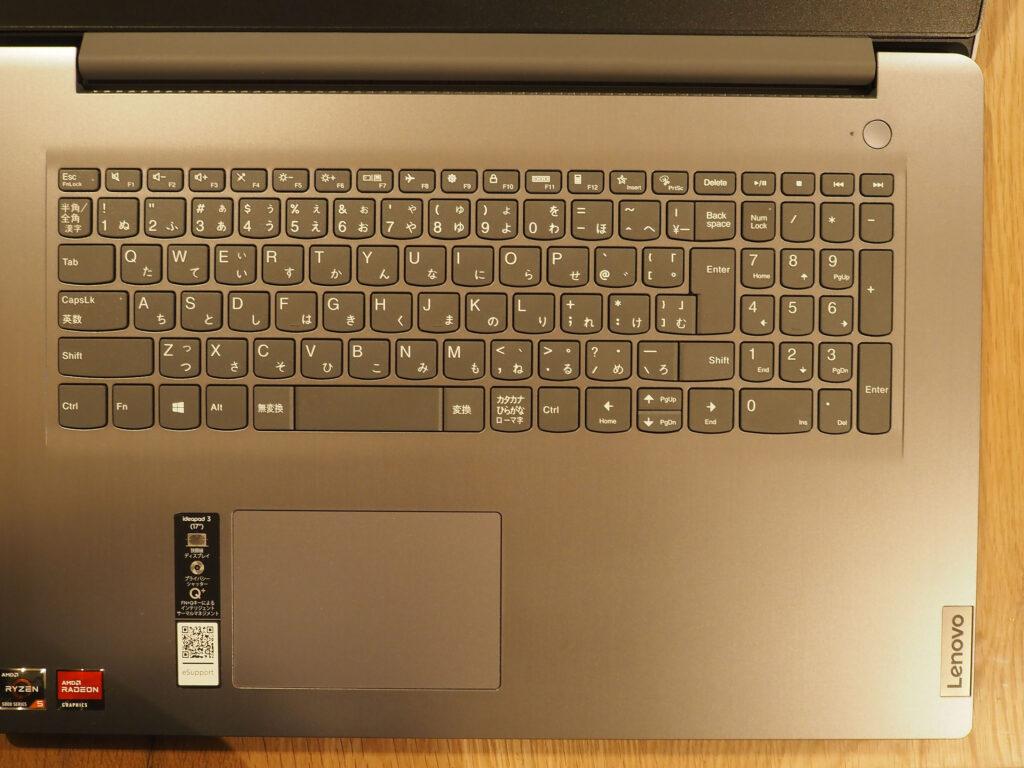 キーボード：Lenovo IdeaPad Slim 360（17）（82KV007TJP）